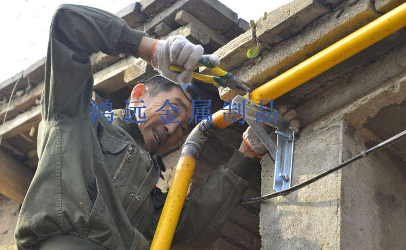 天然氣管道支架室外施工案例